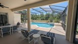 Villa rentals in Orlando, check out the View from covered lanai towards pool & spa