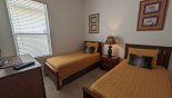 Twin bedroom #3 with LCD cable TV from Monterey 1 Villa for rent in Orlando