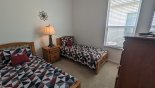 Villa rentals in Orlando, check out the Twin bedroom #4 with LCD cable TV