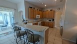 Villa rentals in Orlando, check out the Kitchen breakfast bar with 4 bar stools