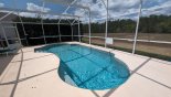 Large pool with south west facing pool deck & privacy hedges from Madison + 2 Villa for rent in Orlando