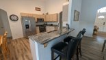 Kitchen breakfast bar with 2 bar stools from Highlands Reserve rental Villa direct from owner