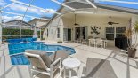 Orlando Villa for rent direct from owner, check out the Pool deck with 4 sun loungers (2 are reclining chairs with foot stools