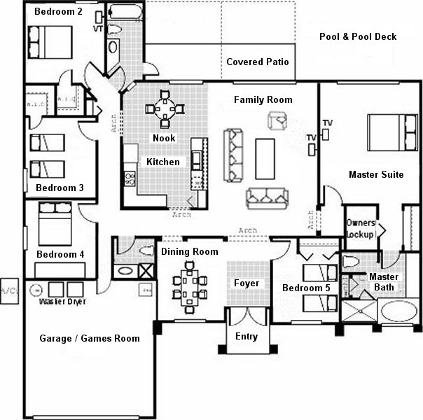 Madison + 3 Floorplan