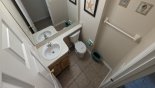 Villa rentals in Orlando, check out the Downstairs cloakroom with WC & vanity sink