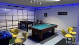 Cool Color-Changing LED Lighting (note: old pool table shown) with this Orlando Villa for rent direct from owner