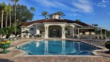 Clubhouse Pool Area and New Outdoor Tiki Bar - www.iwantavilla.com is the best in Orlando vacation Villa rentals