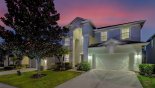 Brentwood 9 Villa rental near Disney with View of villa from street at twilight