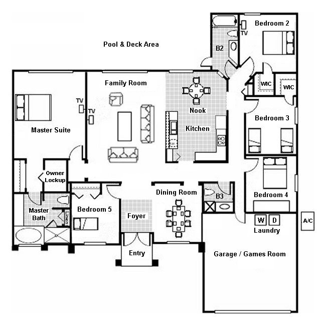 Madison + 1 Floorplan