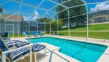 Sunny north-east facing pool with 6 sun loungers - www.iwantavilla.com is your first choice of Villa rentals in Orlando direct with owner