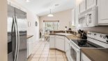 Villa rentals near Disney direct with owner, check out the Kitchen viewed towards dining area