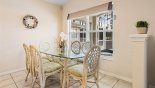 Dining area with dining table & 6 chairs from Highlands Reserve rental Villa direct from owner