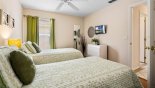 Newton 1 Villa rental near Disney with Bedroom #3 with wall-mounted LCD cable TV