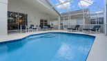 Spacious rental Highlands Reserve Villa in Orlando complete with stunning Pool deck with 4 sun loungers