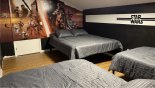 Villa rentals near Disney direct with owner, check out the Bedroom #8 with Star Wars theming - twin, fullsize & queen bed
