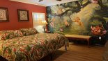 Villa rentals near Disney direct with owner, check out the Master bedroom #1 with Lion King theming