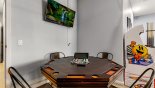Villa rentals near Disney direct with owner, check out the Games room with poker table & wall mounted TV