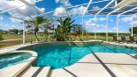 Villa rentals in Orlando, check out the Pool & spa with amazing golf course views