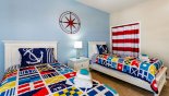 Villa rentals near Disney direct with owner, check out the Twin bedroom #2 with twin beds and nautical theming