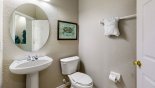 Spacious rental Highlands Reserve Villa in Orlando complete with stunning cloakroom adjacent to twin bedroom #2