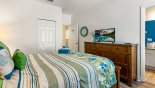 Villa rentals near Disney direct with owner, check out the Bedroom #9 viewed towards ensuite bahroom