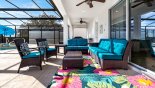 Versailles 1 Villa rental near Disney with Covered lanai with ample soft seating