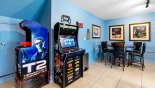 Games room with two arcade machines and lots more... from Formosa Gardens rental Villa direct from owner