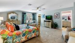 Captiva 1 Villa rental near Disney with Master bedroom #2 with LCD Smart TV - view to ensuite bathroom