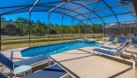 South-west facing pool with pond views - 8 sun loungers for your sun bathing comfort with this Orlando Villa for rent direct from owner