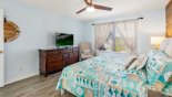 Villa rentals near Disney direct with owner, check out the Bedroom #4 with LCD Smart TV