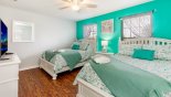 Villa rentals in Orlando, check out the Bedroom #6 with 2 x fullsize beds and seashore theming