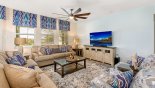 Villa rentals near Disney direct with owner, check out the Great room with views onto the pool deck