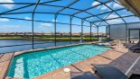 Orlando Villa for rent direct from owner, check out the Pool & spa with stunning lake views