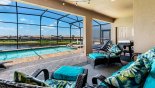 Baymont 1 Villa rental near Disney with View of pool & spa from covered lanai