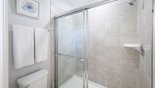 Master ensuite bathroom #2 with separate walk-in shower and WC from Baymont 2 Villa for rent in Orlando