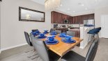 Villa rentals in Orlando, check out the Dining area viewed towards kitchen