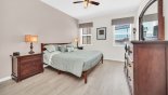 Villa rentals near Disney direct with owner, check out the Ground floor bedroom #5 with king sized bed & views onto pool deck