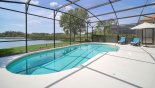 Spacious rental Solterra Resort Villa in Orlando complete with stunning South facing pool with stunning lake views