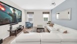 Villa rentals in Orlando, check out the Upstairs home cinema with 100