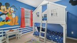 Villa rentals near Disney direct with owner, check out the Bedroom #5 with bunk beds (dual twin)