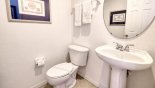 Orlando Villa for rent direct from owner, check out the Downstairs cloakroom with WC & pedestal sink