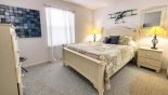 Bedroom #2 with queen sized bed with this Orlando Villa for rent direct from owner
