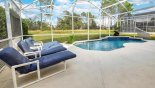 Pool deck with pleasant views of the golf course from Sandlewood 2 Villa for rent in Orlando