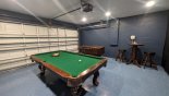 Games room with pool table & table foosball from Canterbury 5 Villa for rent in Orlando