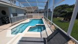 View of pool & spa from sun loungers from Highlands Reserve rental Villa direct from owner