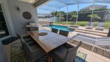 Orlando Villa for rent direct from owner, check out the View from covered lanai towards pool & spa - gas BBQ is a rental unit