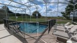 Southwest facing pool with golf course views - 4 sun loungers from Highlands Reserve rental Villa direct from owner