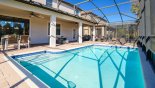 View of pool towards covered lanai from Bali 1 Villa for rent in Orlando